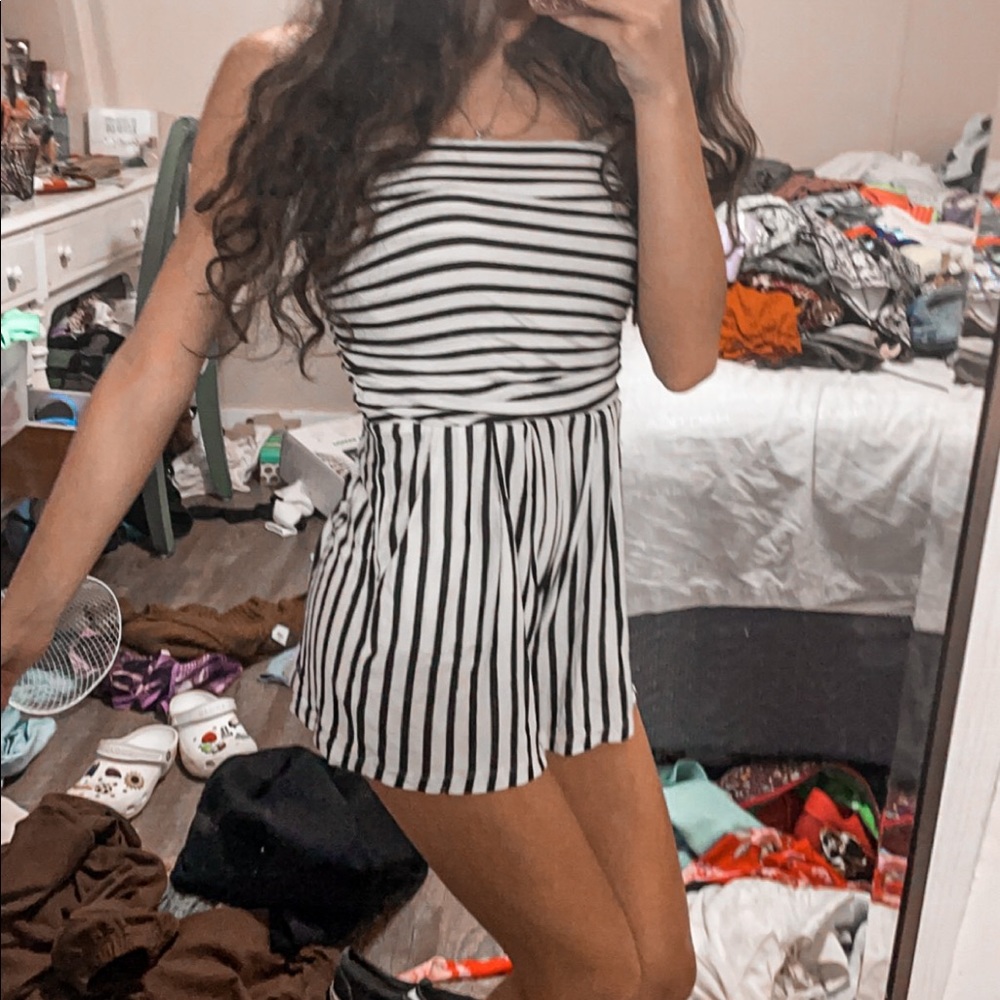 stripped romper